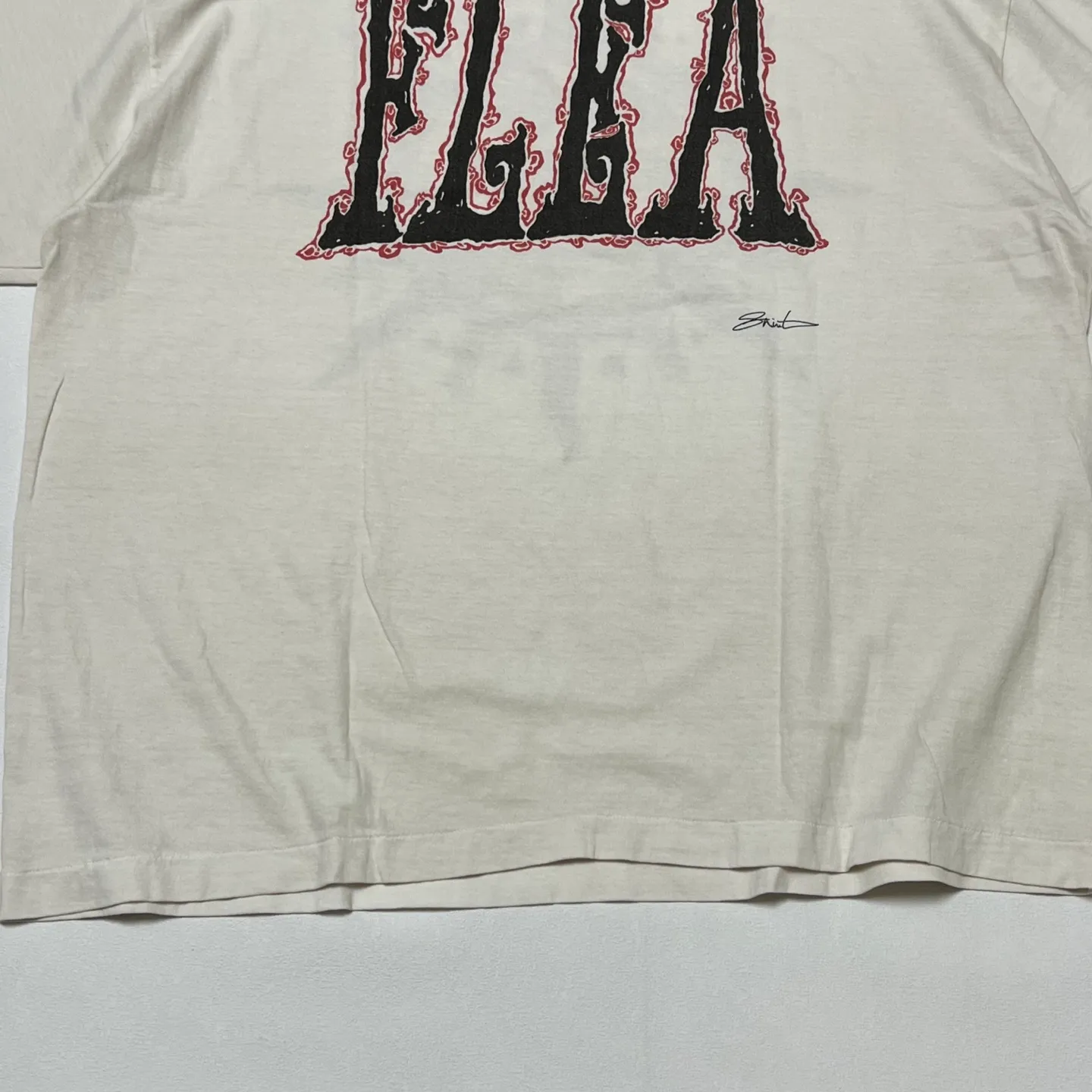 CACTUS PLANT FLEA MARKET x SAINT Mxxxxxx SUN SS TEE/WHT CPFM joint model Four-eye sun printed short sleeves Off-white S-XL Cylindrical fabric without side seams 220g high weight OE yarn ⚠️Note: It is almost meaningless if it is not a cylindrical fabric Customized CPFM joint main mark/wash mark/little angel anti-counterfeiting label Original-level printing factory Top purchasing level